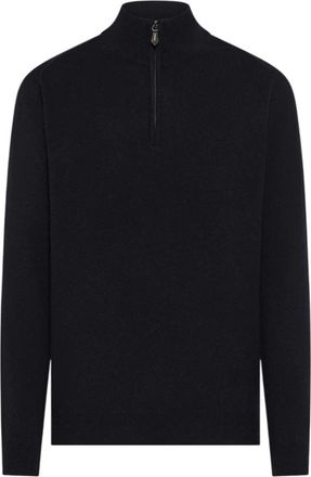 Seventy Lupo Zip Rasato - - Knitwear - Uomo - Blu - M