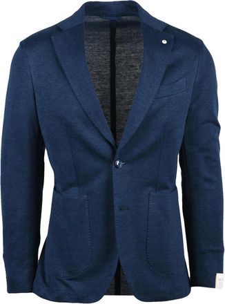 L.B.M. 1911 Blue Linen Cotton Jacket