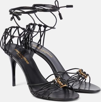 Saint Laurent Babylone 90 leather sandals