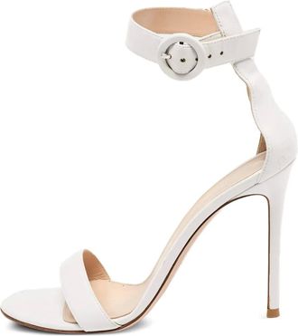 Gianvito Rossi Sandali con fibbia 110mm - Bianco