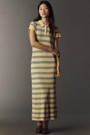 Rowing Blazers Striped Polo Maxi Dress