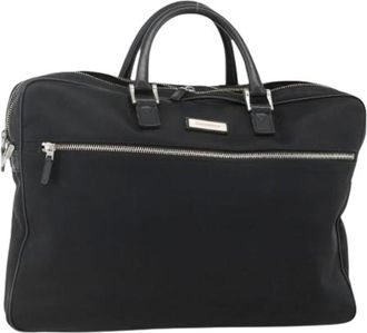 Burberry Pre-owned Handbags, female, Black, Size: ONE SIZE Pre-owned Vintage Business Bag