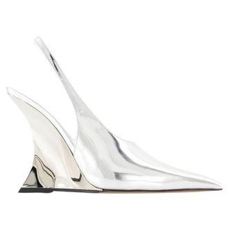 PARIS TEXAS Nina Slingback Pumps - Paris Texas - Leer - Zilver