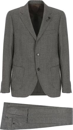 Lardini Single Breasted Suits - Heren - Business pakken - Grijs - L - Kostuums