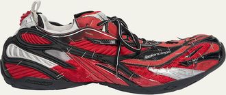 Balenciaga Mens Soleless Distressed Low-Top Sneakers