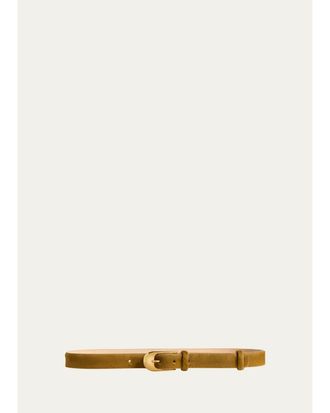 Khaite Dome Calf Hair Belt