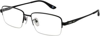 BMW Bmw, Accessoires, Heren, Zwart, ONE Size, Titanium Rechthoekige Optische Monturen met Demo Lenzen