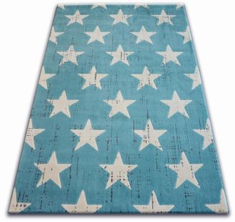 RugsX Rugsx - Alfombra Scandi 18209/031 - Estrellas Blue 120x170 Cm