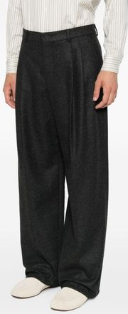 Emporio Armani Wool Blend Trousers - Charcoal