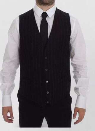 Dolce & Gabbana striped wool waistcoat