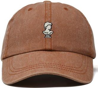 Dalix Sculpture Dad Cap in Washed Orange at Nordstrom
