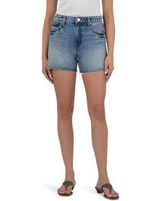 Kut from the Kloth Womens KUT from the Kloth Taylor Cut-Off Shorts Blue Denim High Rise DDR2150