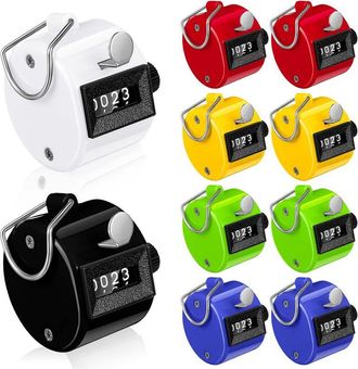 OEM Contadores Manuales, 12 Piezas, Contadores De 4 D&iacute;gitos, Contadores De Metal, Contadores Mec&aacute;nicos Para Entrenamiento, Tejido, Entrenamiento Personal,