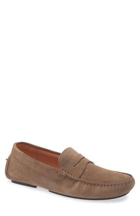 Gentle Souls Redondo Penny Loafer in Taupe Suede at Nordstrom, Size 10.5