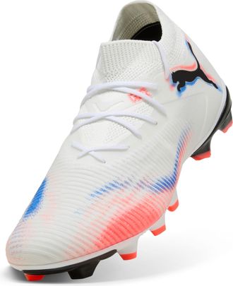 Puma Fussballschuh PUMA FUTURE 8 MATCH FG/AG, Gr. 41, weiss (puma wei&szlig;, puma schwarz, glowing rot), Synthetik, Schuhe Fussballschuh, f&uuml;r Rasenpl&auml;tze