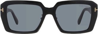 Tom Ford Grey Rectangular Sunglasses FT1164-K 01A 54
