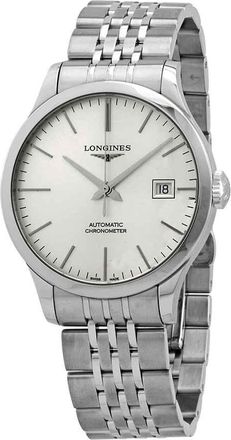 Longines Record Automatic Chronometer Silver Dial Mens Watch L28204726