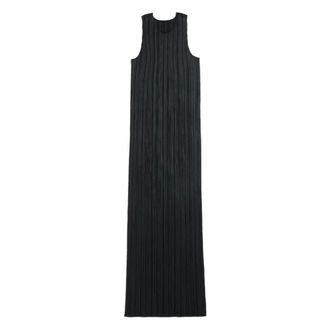 Issey Miyake Dames, Jurken, Zwart, Maat: XL Poliester