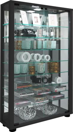 ebuy24 Ebuy24 - Vitrina De Vidrio Vcm De Pie Vitrina De Vidrio Con Vidrio De Seguridad Esg Dimensiones Aprox. 91 X 59 X D. 18 Cm Vidrio De Pantalla De Soport