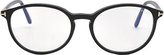 Tom Ford Blue Light Block Oval Ladies Eyeglasses FT5617-B 001 52