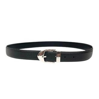 Louis Vuitton Pre-owned Vintage Leren Riem - Heren - Pre-owned - Zwart - Maat: ONE Size Leer