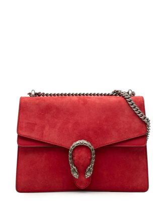 Gucci 2016-2025 Medium Suede Dionysus shoulder bag - Red