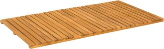 vidaXL Alfombrilla De Ba&ntilde;o Natural 100 X 55 Cm Madera De Acacia S&oacute;lida Vidaxl