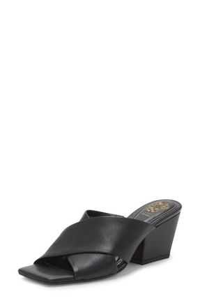 Vince Camuto Kespa Block Heel Sandal in Black at Nordstrom, Size 8.5