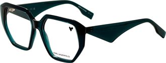 Karl Lagerfeld Womens 54mm Crystal Petrol Eyeglasses KL6213-425-54