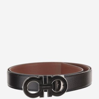 Ferragamo omkeerbare leren riemen met twee verwisselbare hoezen