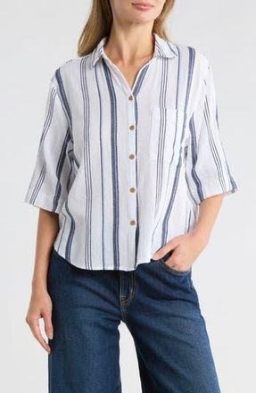 Beach Lunch Lounge Murphy Button Up Shirt in Glacier at Nordstrom Rack, Size X-Small