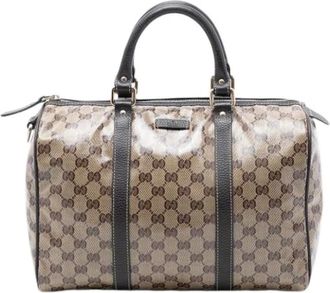 Gucci Pre-owned Handbags, female, Beige, Size: ONE SIZE Pre-owned Boston Bag