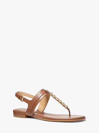 Michael Kors Marcia Embellished Leather Sandal