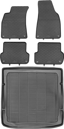 OEM Juego De Alfombrillas De Goma Para Coche Y Maletero Para Audi A4 B6 B7 Avant/kombi De 2000 A 2008