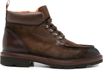 Santoni Boots Military Brown Colin