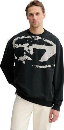 Diesel S-Boxt-N5 Sweatshirt - Heren - Sweatshirts - Zwart - 2XL - Katoen - Hoodies & sweatvesten