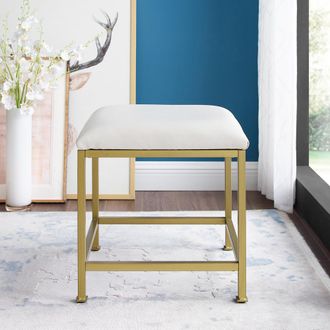 Crosley Furniture Aimee Vanity Stool Soft Gold