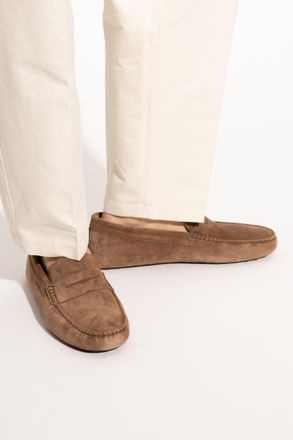 Tod's Suede Moccasins, Mens, Brown