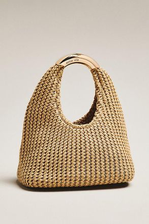 Dolce Vita Eveliser Raffia Mini Slouchy Bag