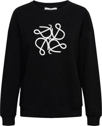 &Co Woman Royale Sweater met Artwork op de Voorkant - Dames - Sweatshirts - Zwart - L - Katoen - Hoodies & sweatvesten