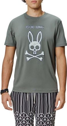 Psycho Bunny Adler Graphic T-Shirt in Mulled Basil at Nordstrom, Size 4
