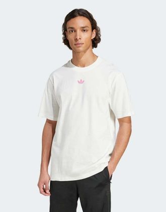 adidas Originals x Minecraft - T-shirt bianco sporco con stampa