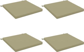 vidaXL Cojines De Asiento De 4 Piezas Soest 4 Uds. 100% Poli&eacute;ster Vidaxl