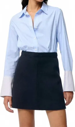 Vanessa Bruno Juna Structured Mini Skirt In Black