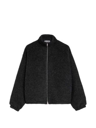 Jil Sander Fleece trui van wolmix met rits