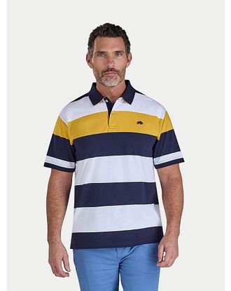 Raging Bull Raging Bull Chestband Stripe Jersey Polo