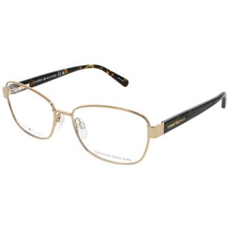Tommy Hilfiger Ladies Gold Tone Rectangular Eyeglass Frames Th 2006