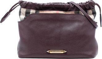 Burberry Pre-owned Burberry House Check Canvas and Calfskin Little Crush Crossbody ITCF&10SCA