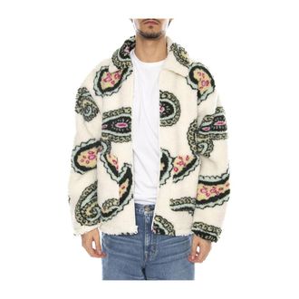 Obey Paisley Sherpa Jacket - Heren - Jassen - Veelkleurig - L - Polyester - Jassen