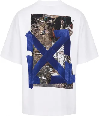 Off-white Mens T-Shirt Crew-Neck Cotton White T-Shirts And Polos